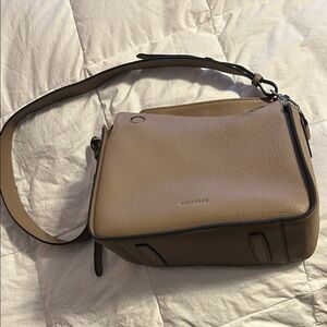 The Horse Taupe Leather Crossbody Bag